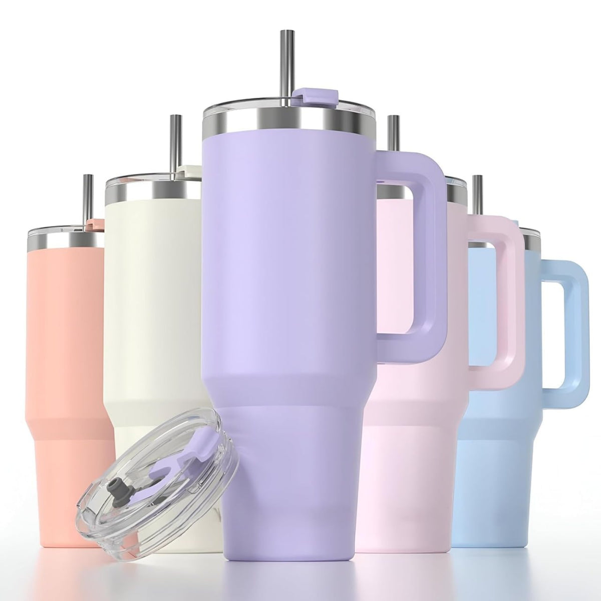Stainless Steel 1200ML Insulated Tumbler With Steel Straw