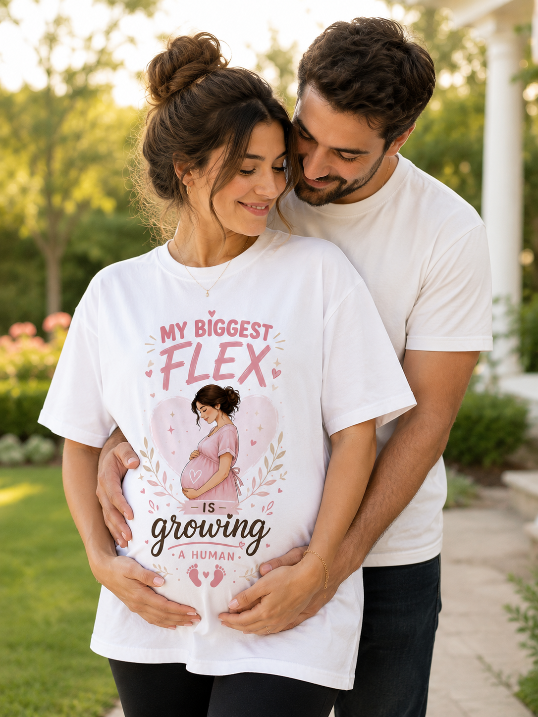 ZORIX MART Maternity Dress | My Biggest Flex | Pregnancy  Gift | Graphic Printed Maternity Wear for Women