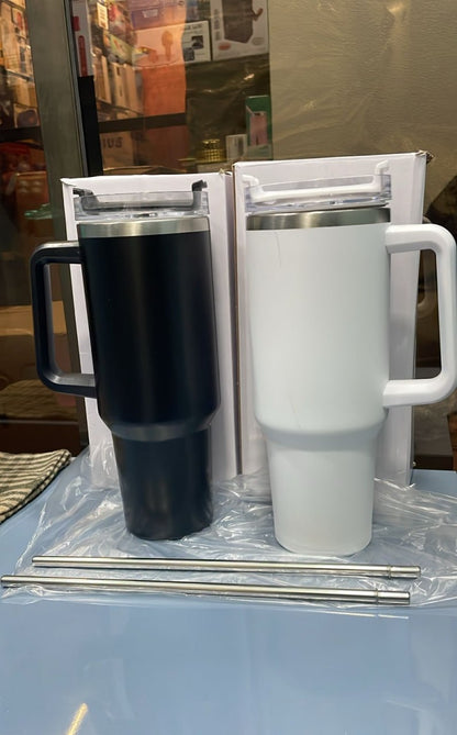 Stainless Steel 1200ML Insulated Tumbler With Steel Straw
