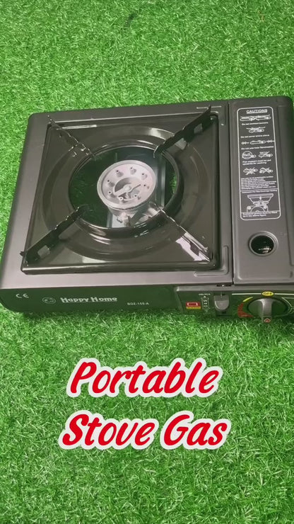 2-in-1 Portable Camping Gas Stove with Carrying Case