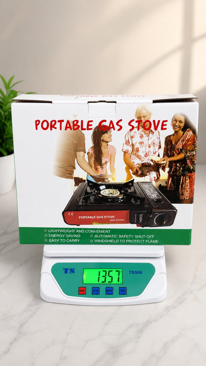 2-in-1 Portable Camping Gas Stove with Carrying Case