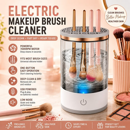Ultimate Electric Makeup Brush Cleaner & Dryer | Quick Clean Hygiene Gadget